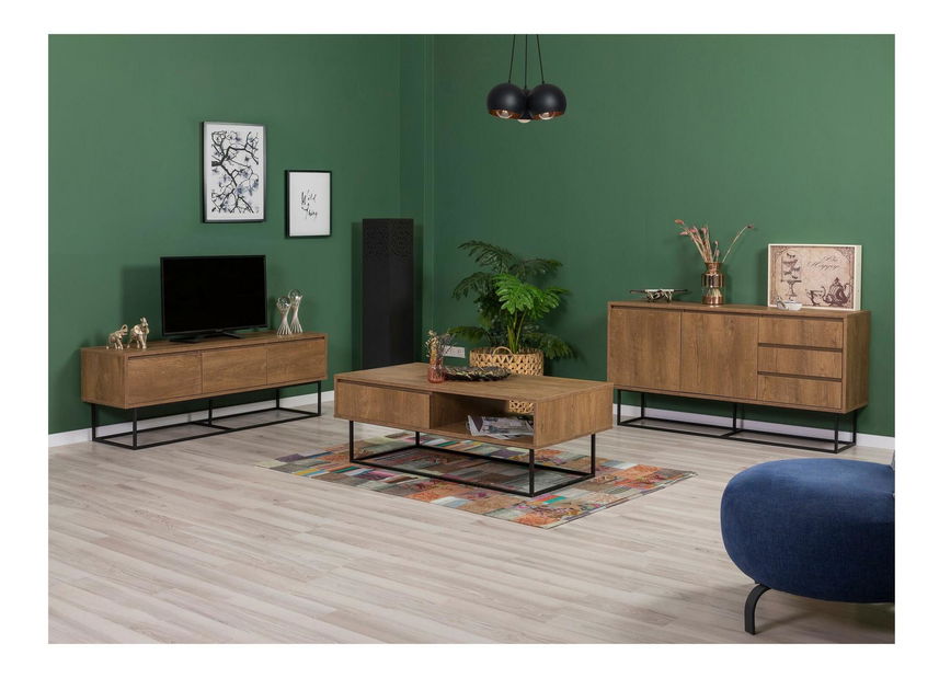 Set za dnevni boravak Laxi 14 (orah + crna)