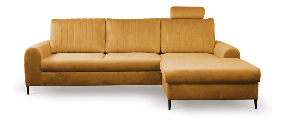 Rohová sedacia súprava Monique (horčicová) (P)