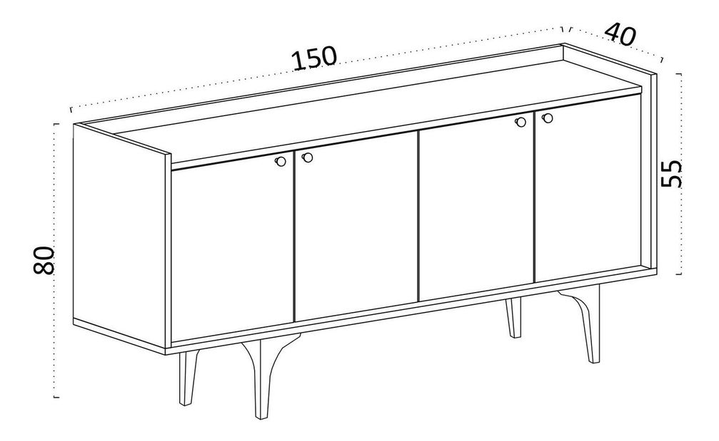 Skrinka Lipamo 1 (biela + zlatá) 