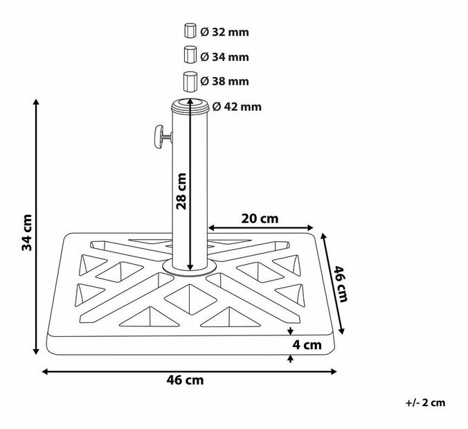 Stojan na slnečník BASE II