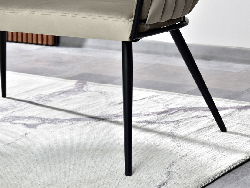 Pohovka dvojsedačka Radio (béžová + čierna)