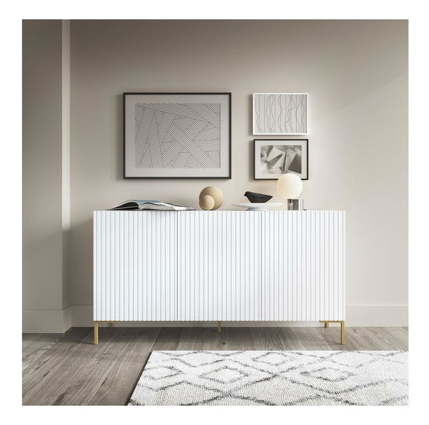 Dulap Lamellito L1 (alb + auriu)