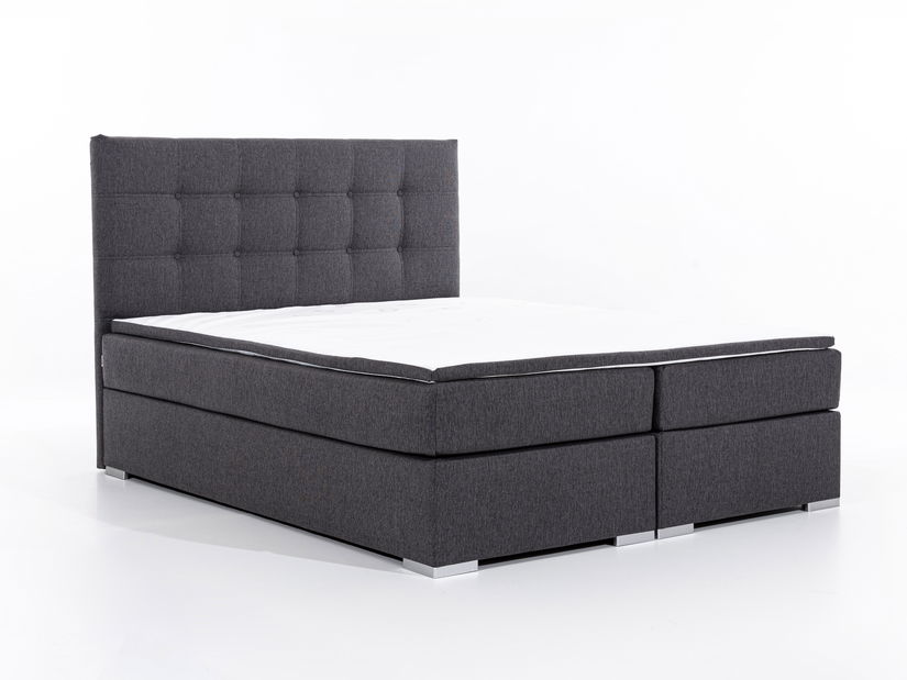 Bračni krevet Boxspring 140 cm Irma 01 (tamnosmeđa)
