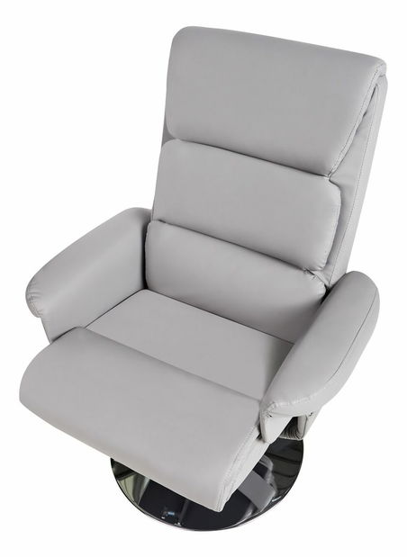 Fotoliu masaj LEGAZO (piele artificială) (gri)