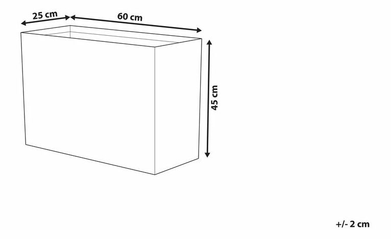 Ghiveci de flori EDEXA 45x60x25 cm (piatră) (bej) *resigilat