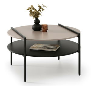 Stolić za kavu Dario (bež + crna) *Outlet moguća oštećenja