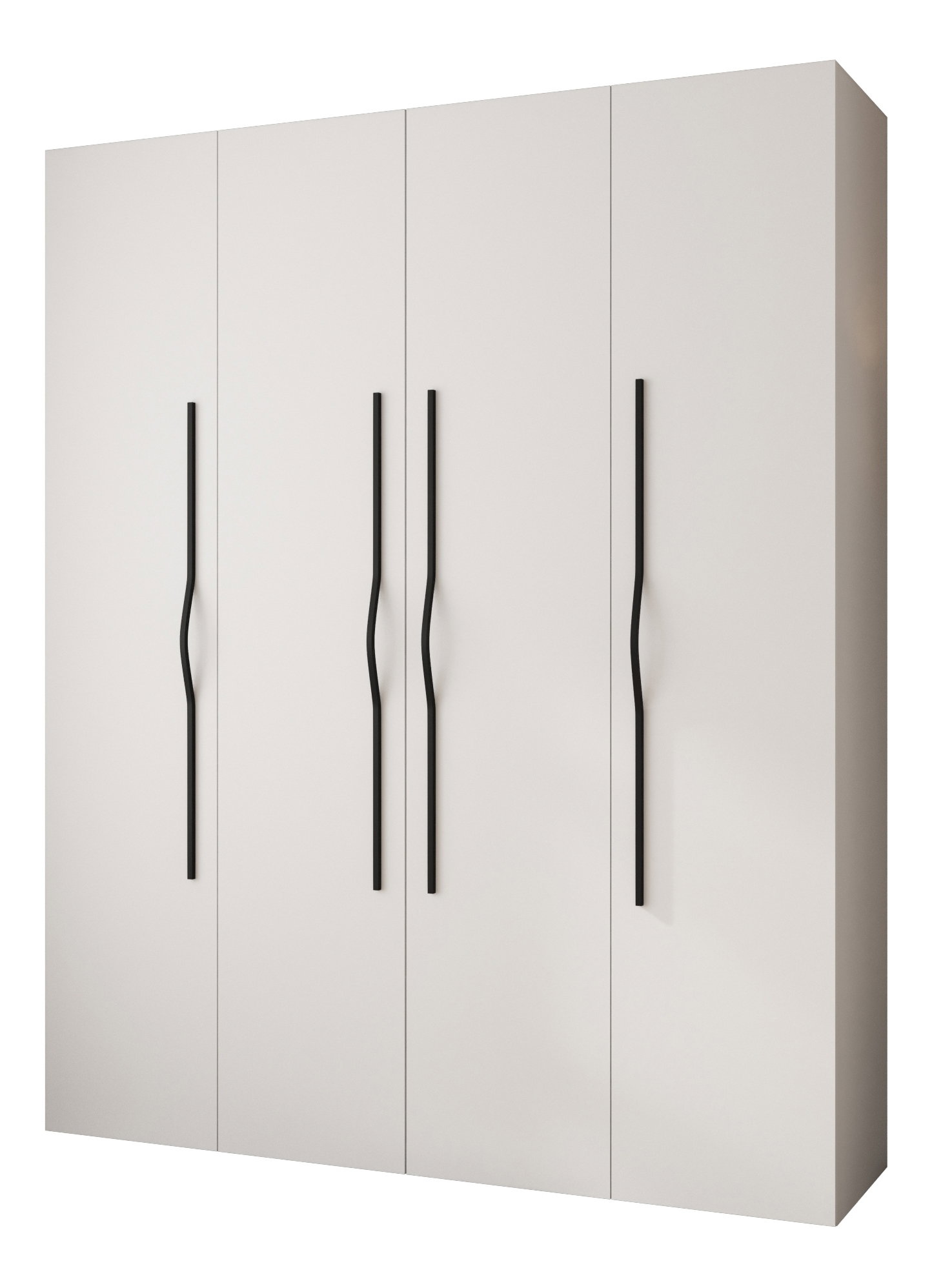 Šatníková skriňa 200 cm Carmela 50-2 (biela + čierna)