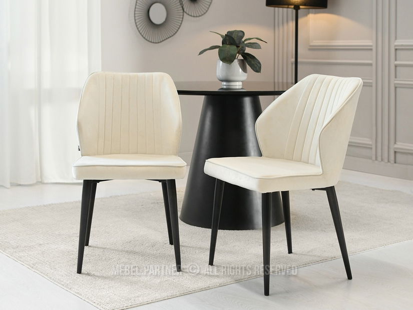 Stolička Greta K (krémová + čierna)