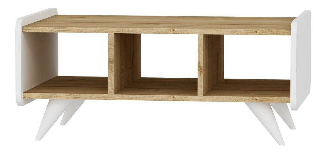 Stolić za kavu Kakulu 1 (zafirov hrast + bijela)