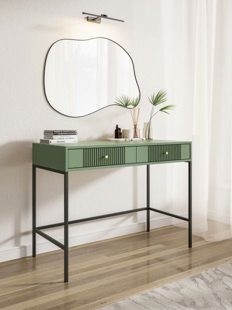 Toaletný stolík Isae 42 (zelená + čierna)