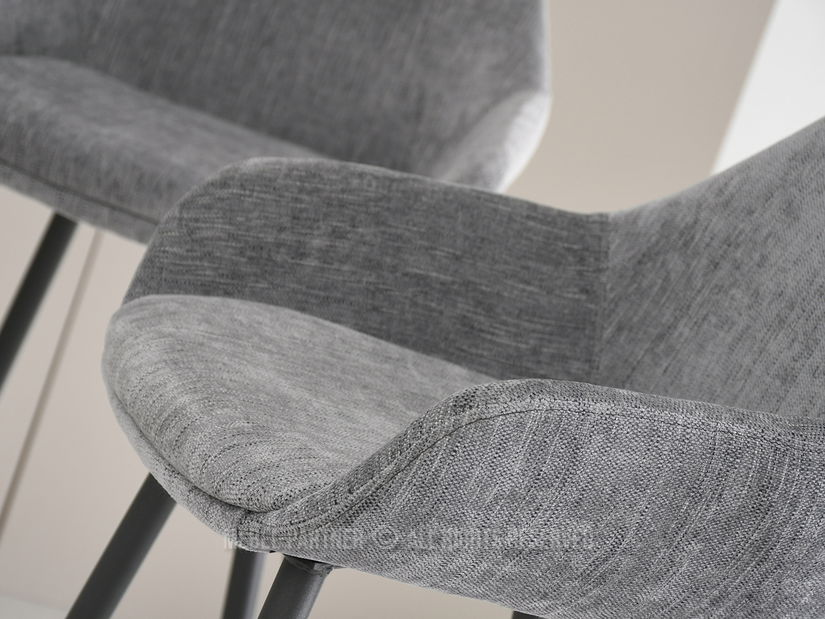 Stolica Miguel (siva + crna)