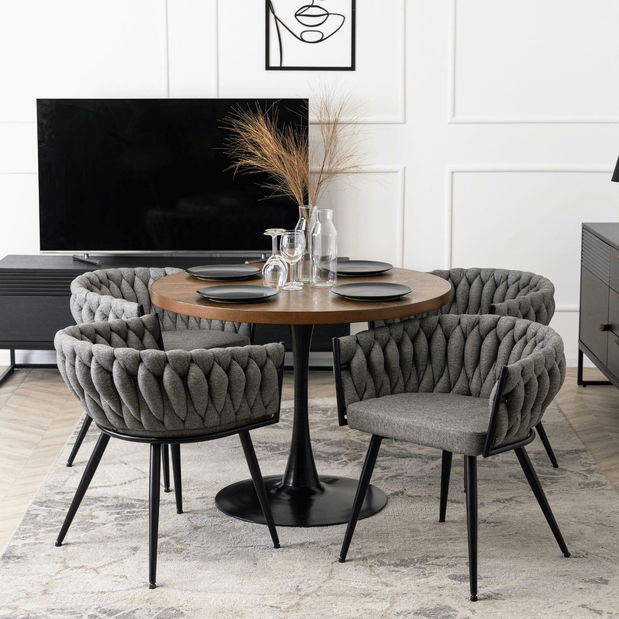 Jedálenská stolička Encuesta (sivá) 