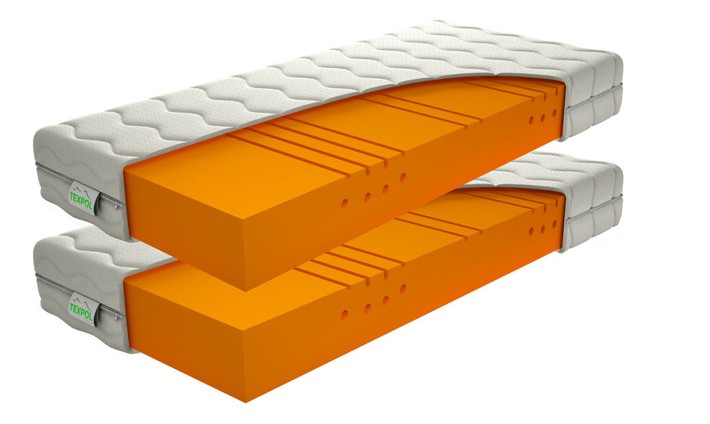 Saltea spumă Caroline 200x90 cm (T2/T3) 1+1