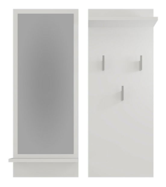 Predsieňová zostava Reclemos 1 (biela) (so zrkadlom)