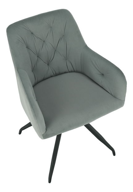 Dizajnové otočné kreslo Vavien (sivá)