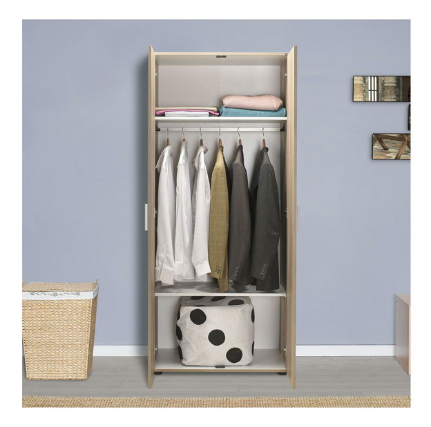 Ruhásszekrény Ginevra (világos dió)