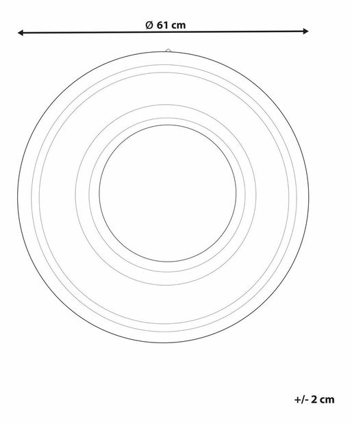 Oglindă de perete Sayo (natural) 