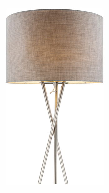 Stojanové svietidlo Paco 15185S1 (klasické) (nikel + sivá)