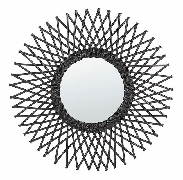 Nástenné zrkadlo Tarazed (čierna) 