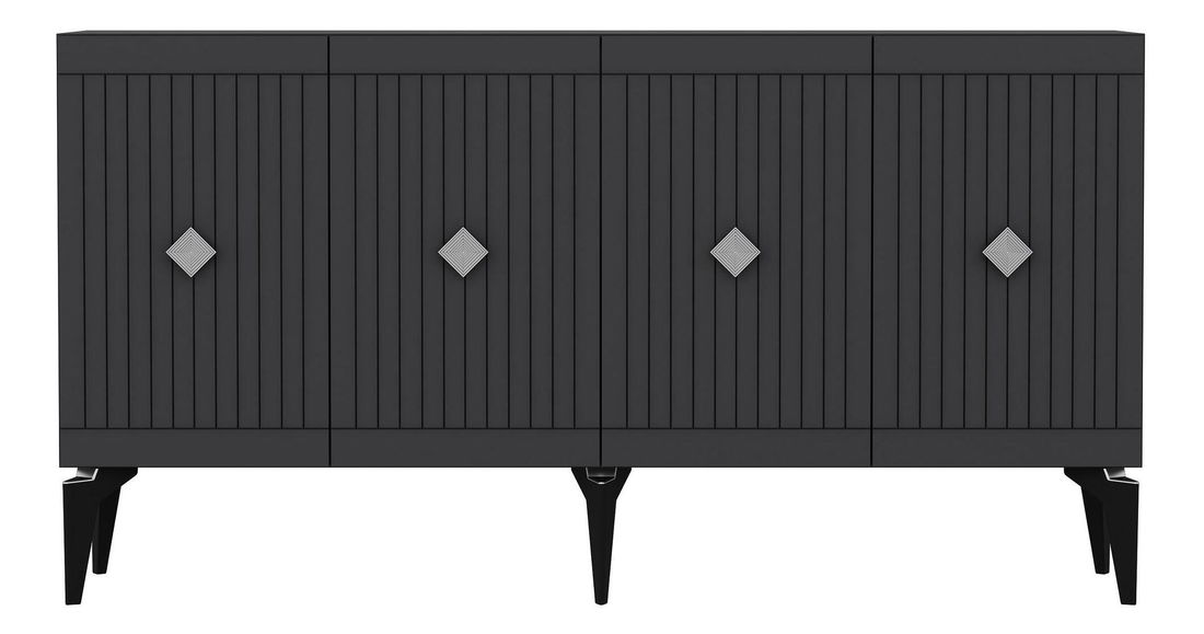 Skrinka Lideke 1 (antracit + strieborná) 