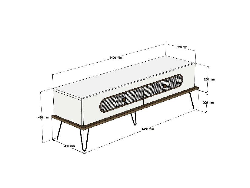 Set mobilier pentru living Biladi 2 (alb) 