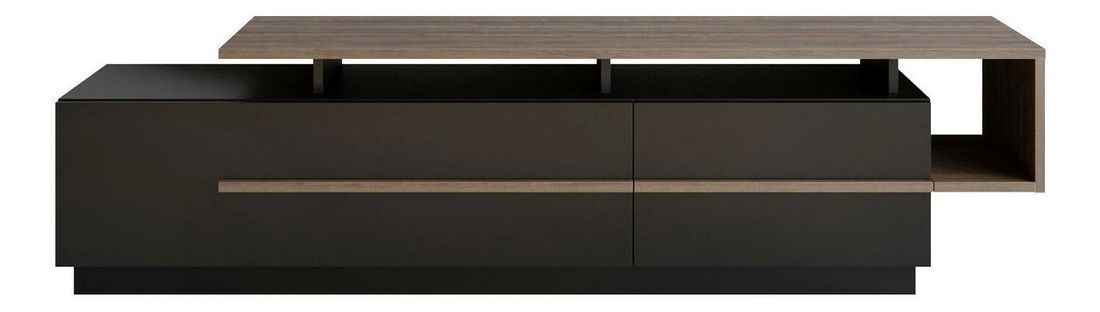 TV asztal/szekrény Pria (fekete + dió)