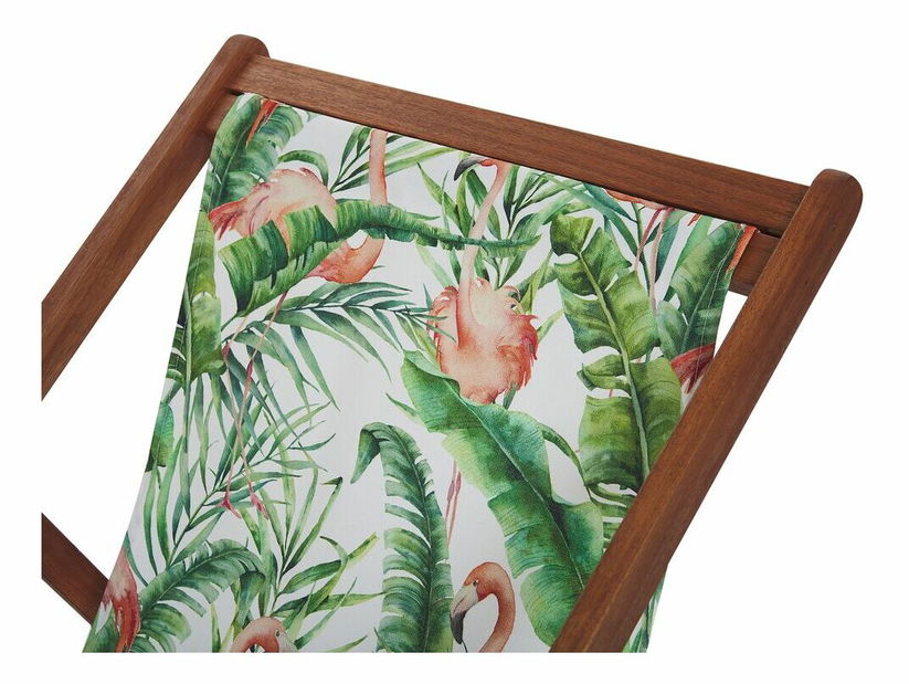 Súprava 2 poťahov na záhradné lehátko Antio (zelená plameniaci)