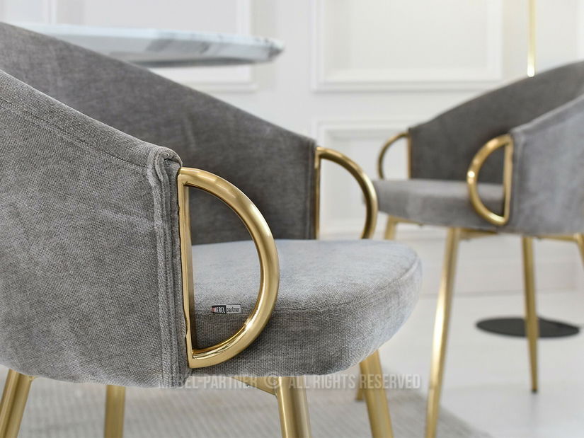 Scaun Carma K (gri + auriu)