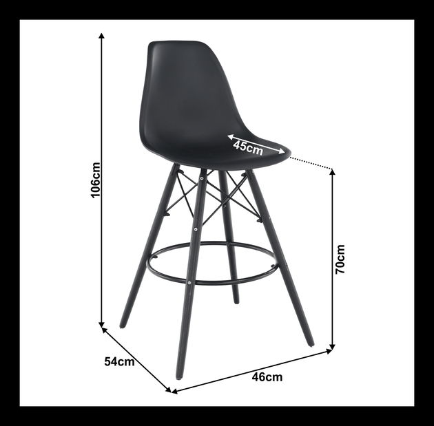 Barska stolica Canys (crna) *rasprodaja