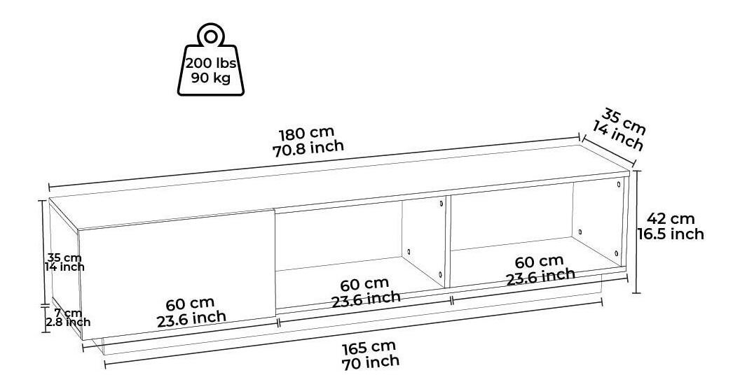 TV stolić/ormarić Leporo (bijela) 
