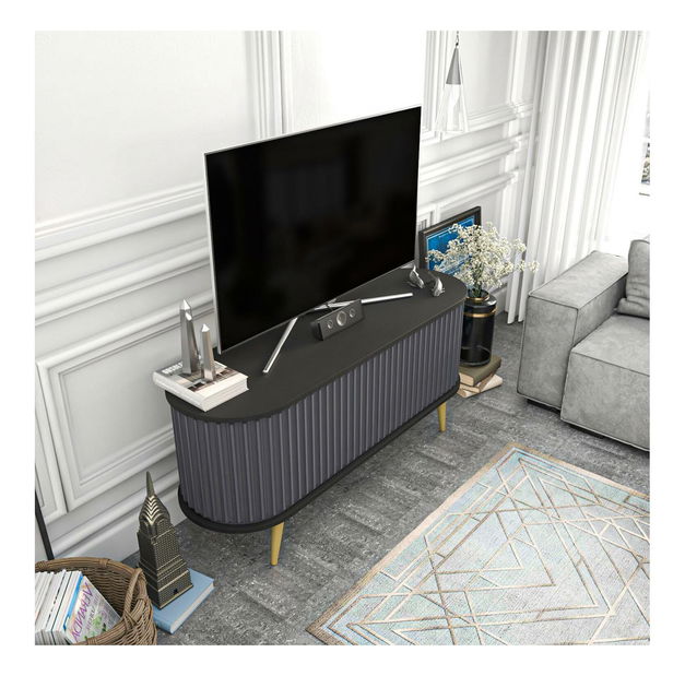 TV asztal/szekrény Stark 140 (fekete + antracit) 