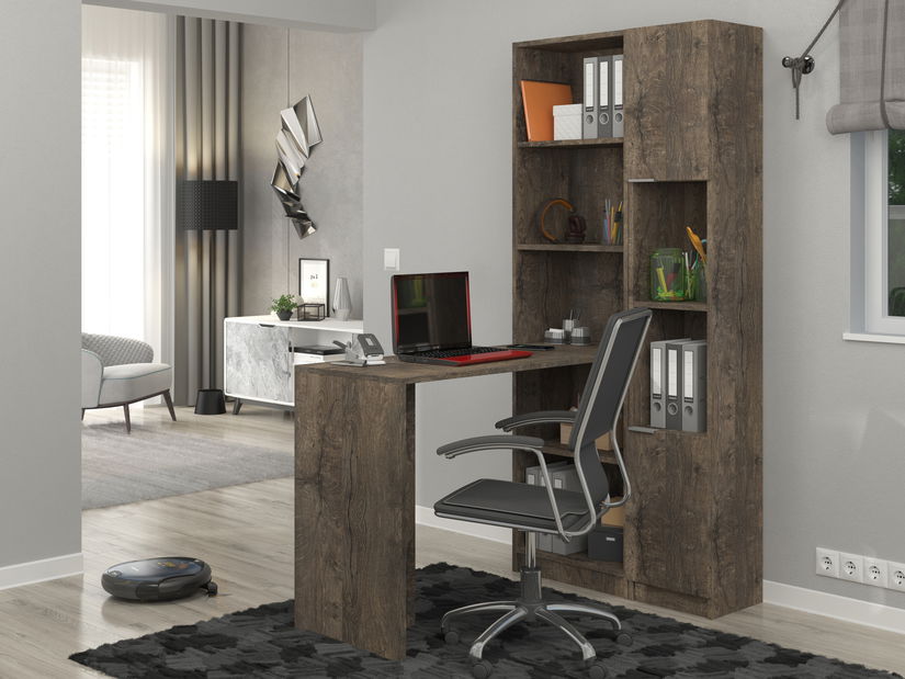 Sarok PC asztal Pavlo II (sötét hamu)