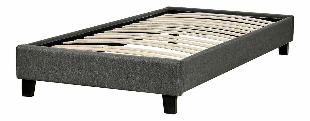 Detská posteľ 90 cm ROXENNE (s roštom) (sivá)