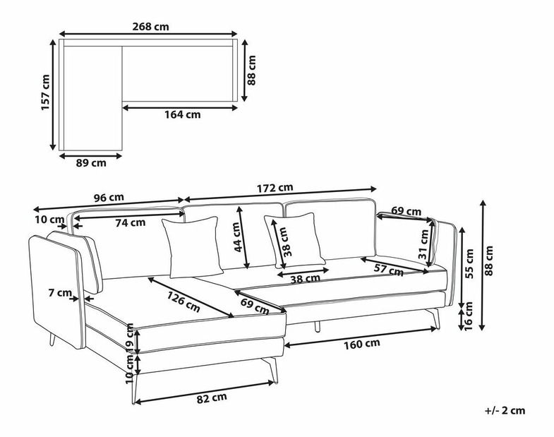 Colțar Askel (gri) (D)