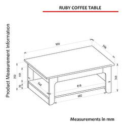 Măsuță de cafea Asir Rudby