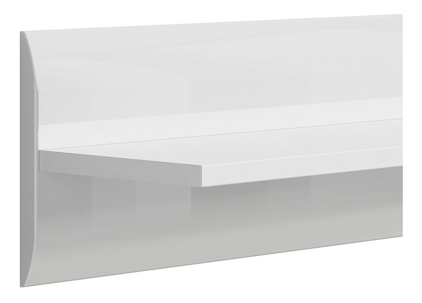 Polica BRW Azteca Trio P/2/11 (biela + lesk biely)