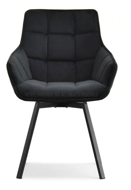 Scaun Aranbura (negru + crom)