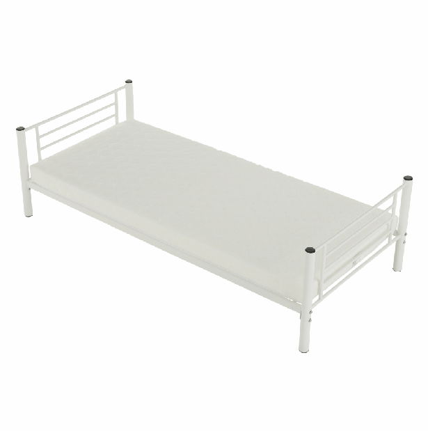 Detská poschodová posteľ 90 cm Kamila (biela) (s roštom)