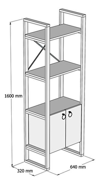 Regal Mupeli 1 (atlantski bor + crna) 