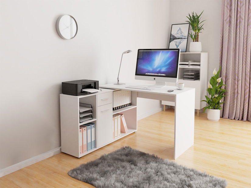 PC asztal Doralia (fehér)