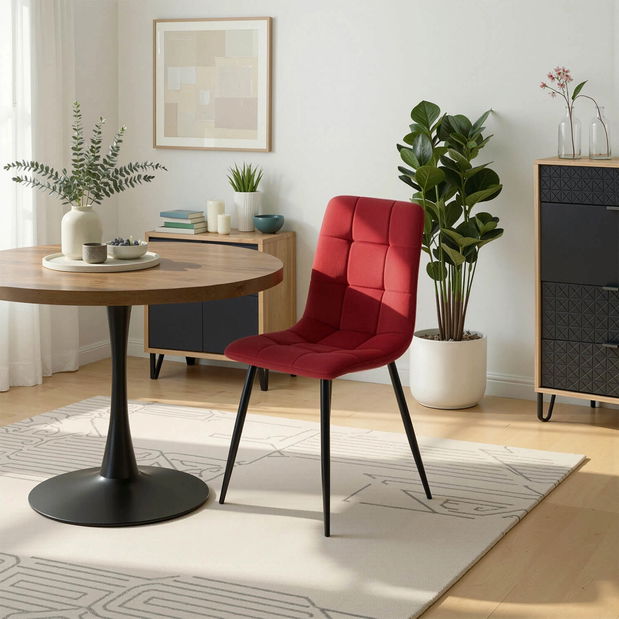 Scaun sufragerie Permite (bordo) 