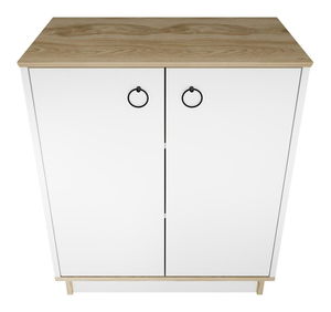 Ormarić Nuanseta (bijela + hrast)