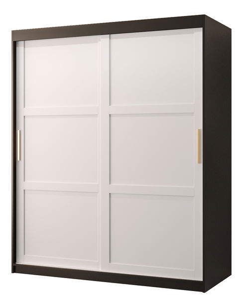 Dulap de haine Riven 1 150 (negru mat + alb mat)