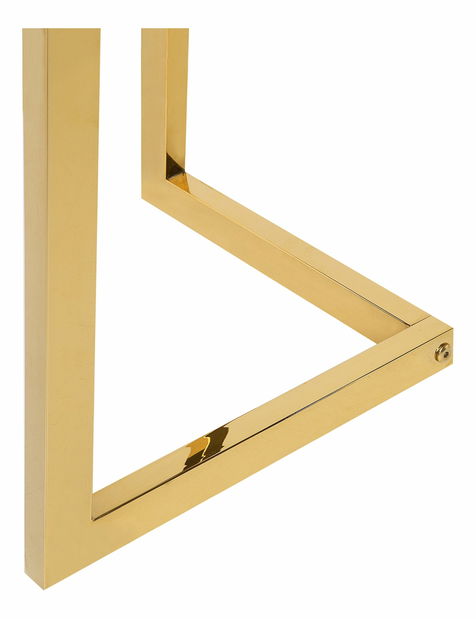 Dohányzóasztal Fondi (átlátszó) (arany lábak) *kiárusítás