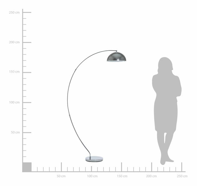 Podna svjetiljka Karna (srebrna)