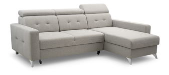 Sarokkanapé Larry (világosszürke) (J)