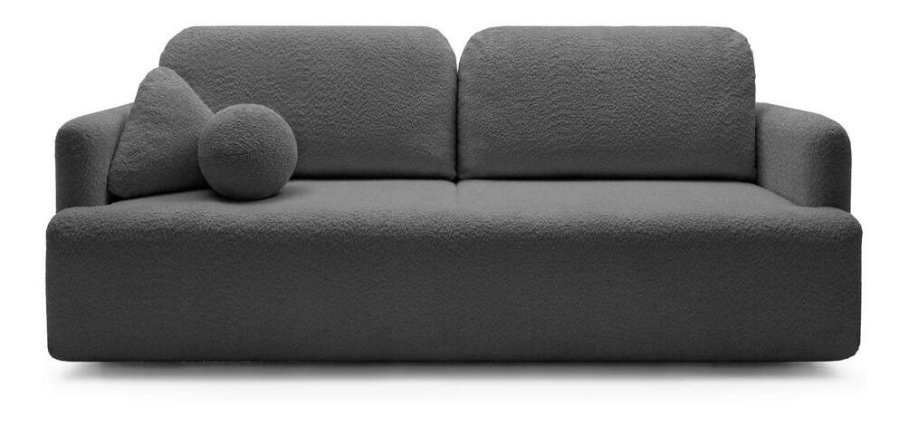 Pohovka trojsedačka Linaki (tmavosivá + čierna)