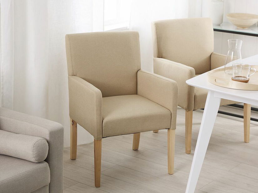 Jedálenská stolička ROCKY (textil) (béžová)