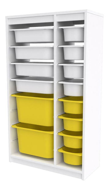 Organizator za igračke Dremonka 6 (bijela + žuta)