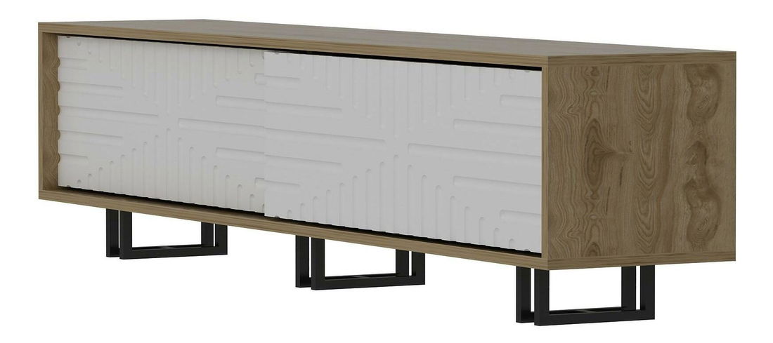 TV stolić/ormarić Askalia (hrast + bijela)